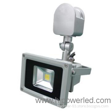 10W Flood light with PIR sensor.